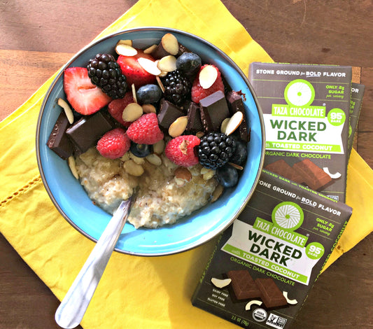 Kick off your healthy morning with Wicked Dark Coconut Oatmeal!