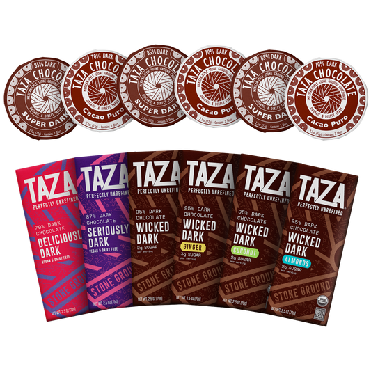 Taza Boldest Dark Gift Box contents