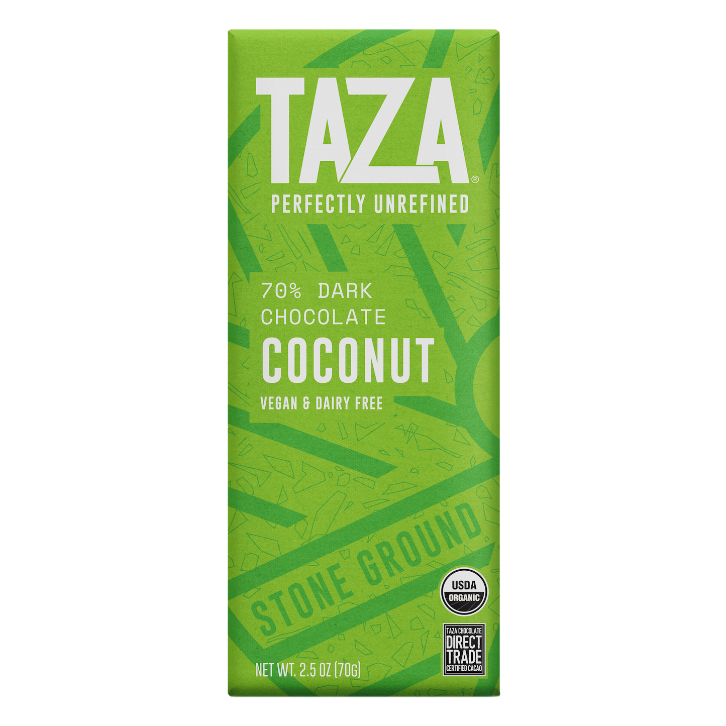 Taza 70% cacao Coconut chocolate bar