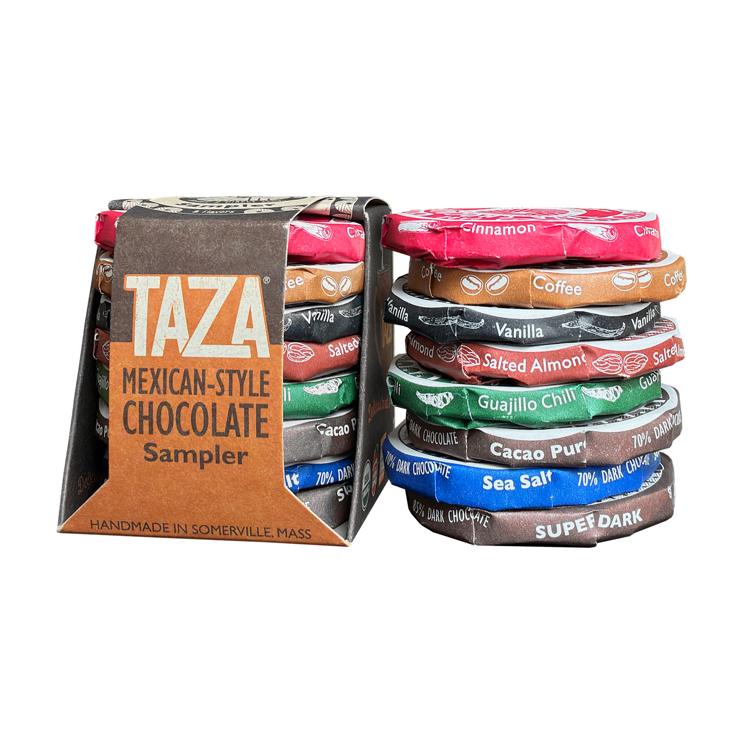 Mexican-Style Chocolate Sampler with 8 flavors