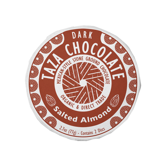 Salted Almond Mexican style chocolate disc
