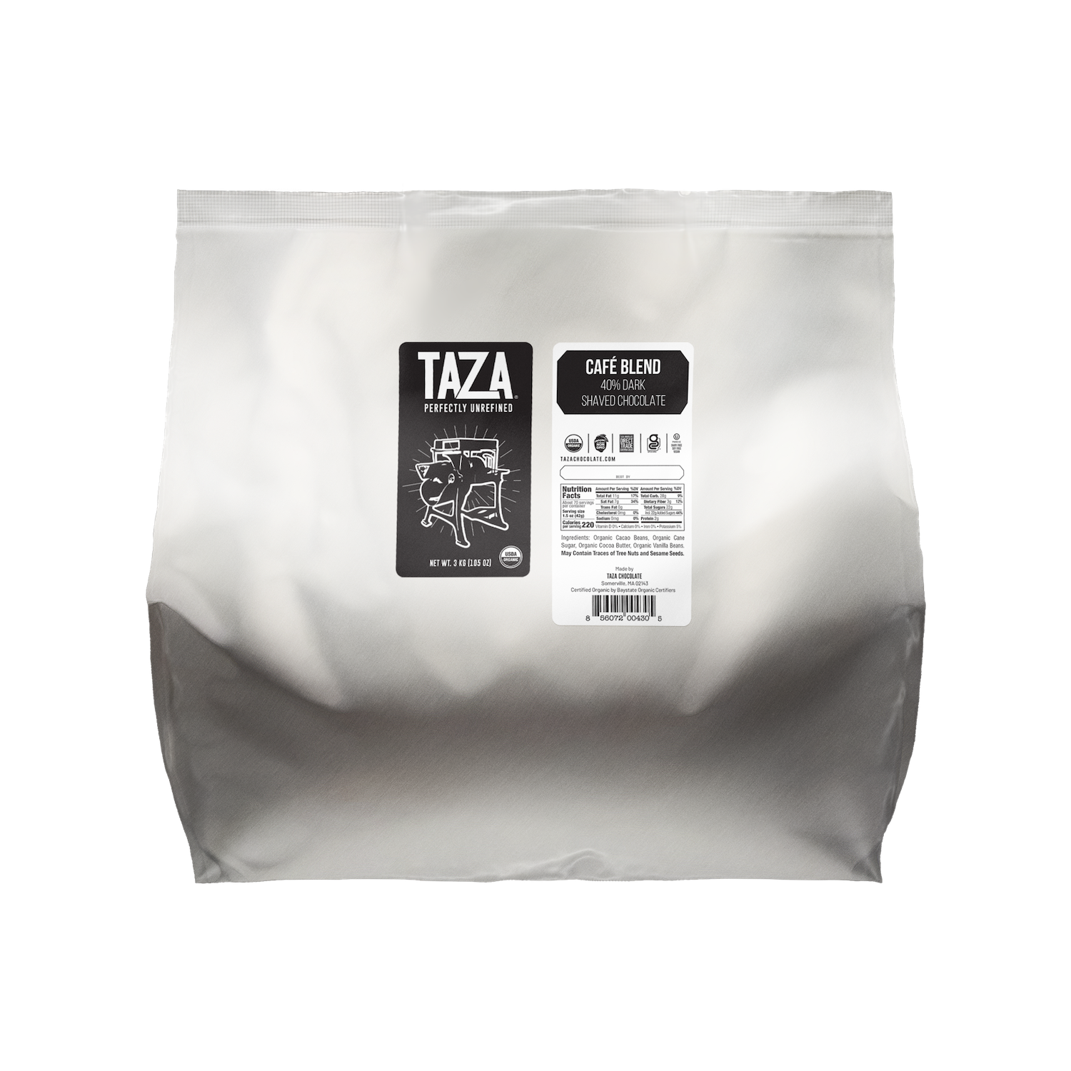 Taza Chocolate Cafe Blend hot chocolate mix 3kg bag