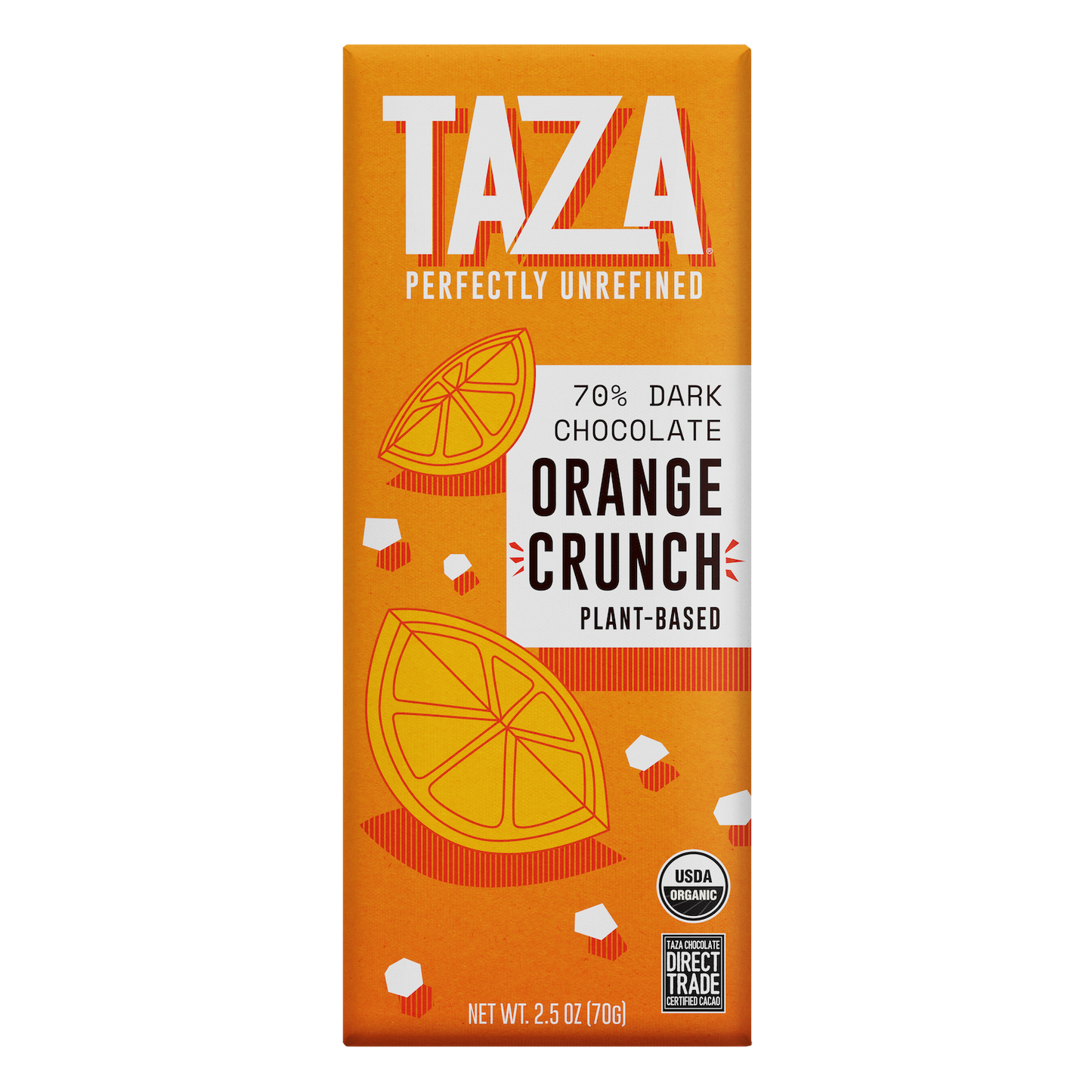 Taza Chocolate 70% dark Orange Crunch Bar