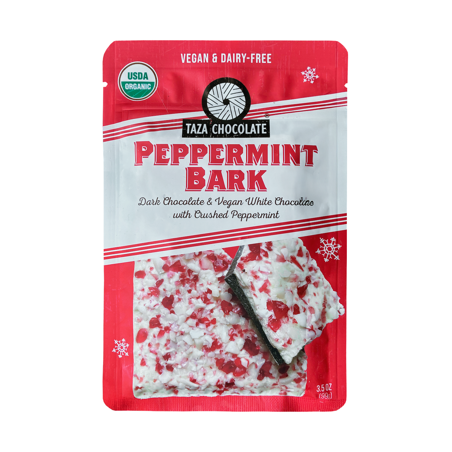 Taza Peppermint Bark 3.5 oz bar