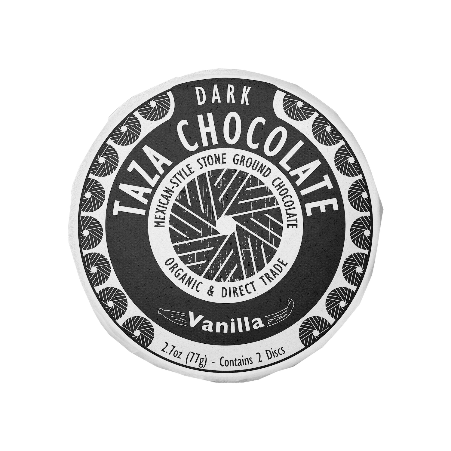 Vanilla Mexican style chocolate disc