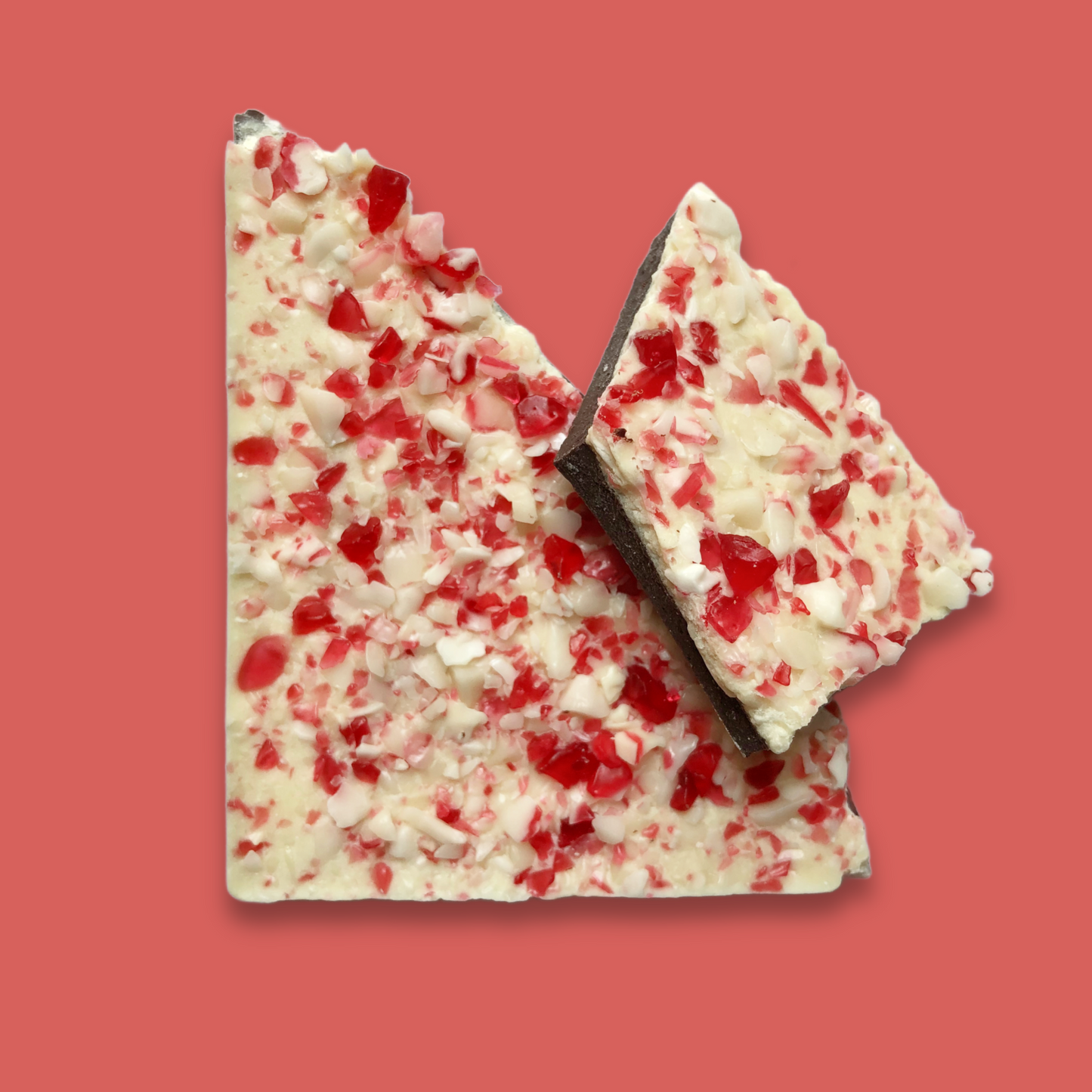 Peppermint Bark close up unwrapped