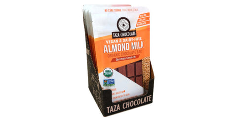 Taza Almond Milk Chocolate - Quinoa - case of 10