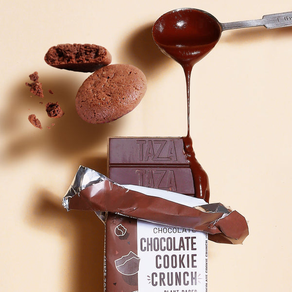 Taza Chocolate 70% Dark Chocolate Cookie Crunch Bar