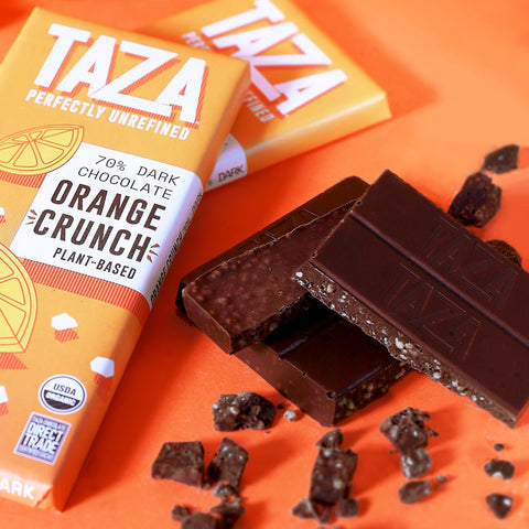 Taza Chocolate 70% dark Orange Crunch Bar