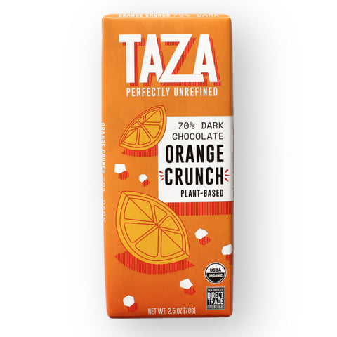 Taza Chocolate 70% dark Orange Crunch Bar