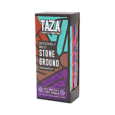Taza Seriously Good Stone Ground 4-Bar bundle - dark chocolate gift