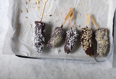Chocolate-Dipped Frozen Banana Pops
