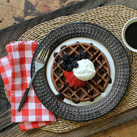 Dark Chocolate Waffles