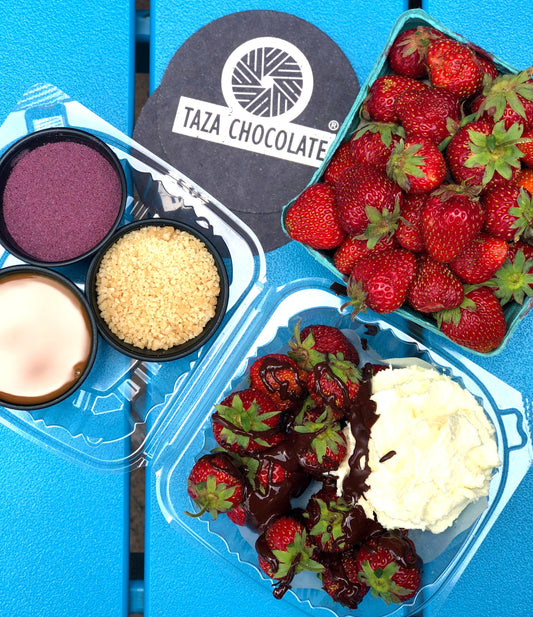 Taza Chocolate + Strawberries: I Dip, You Dip, We Dip at the Taza Chocolate Bar!