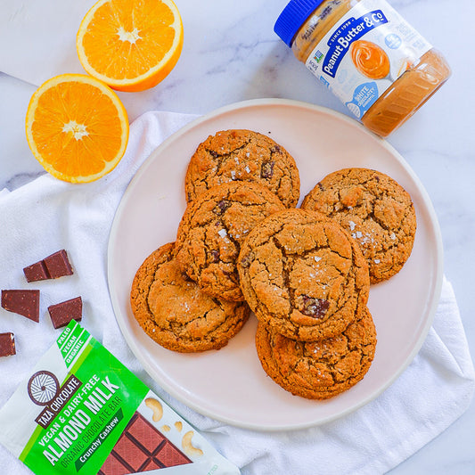 Orange Peanut Butter Chunk Cookies