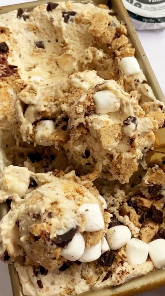 No Churn S'mores Ice Cream