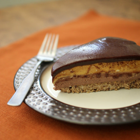No Bake Chocolate-Pumpkin Cheesecake