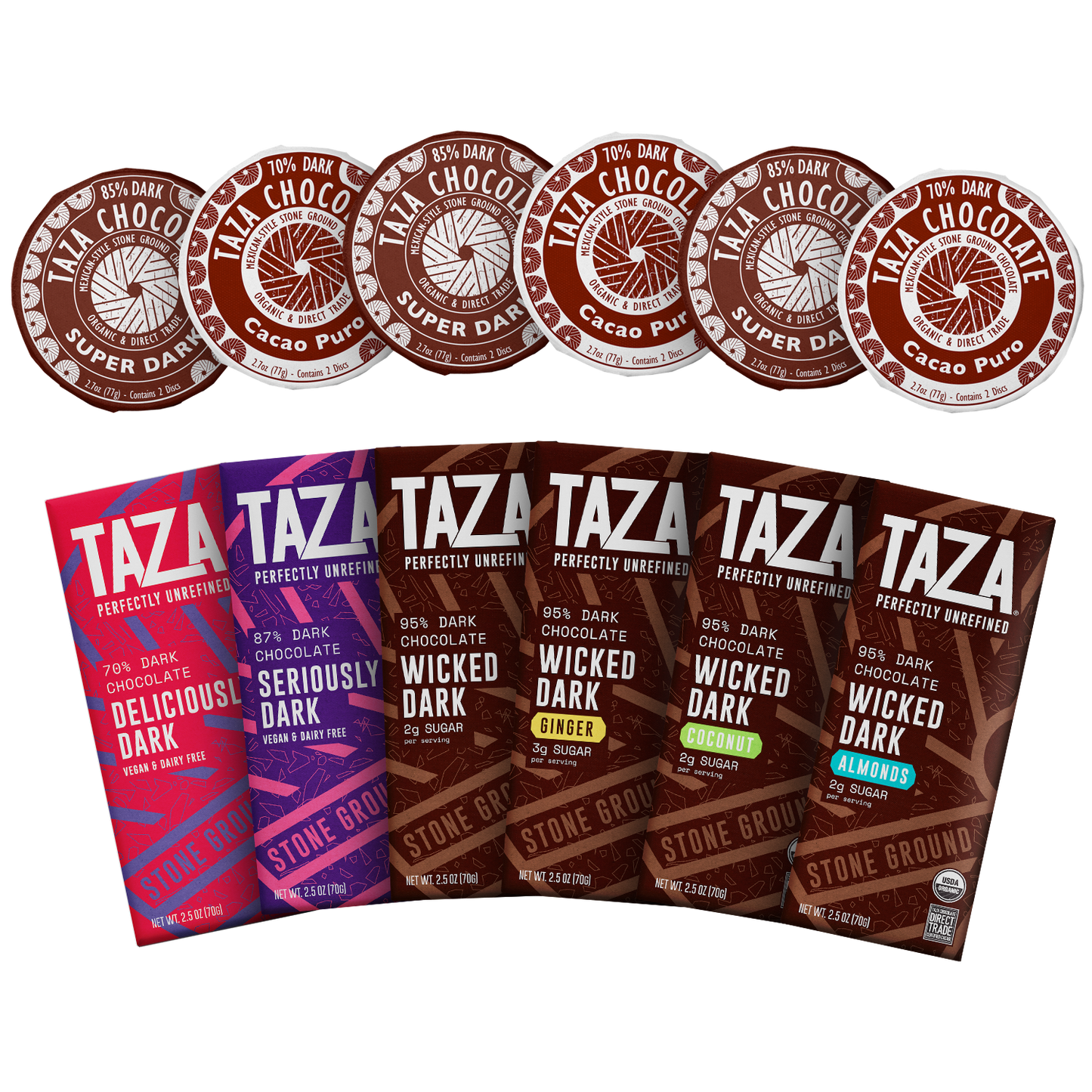 Taza Boldest Dark Gift Box contents