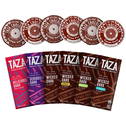 Taza Boldest Dark Gift Box contents