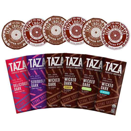 Taza Boldest Dark Gift Box contents