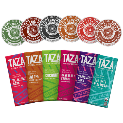 Taza Boldest Flavors Gift Box contents