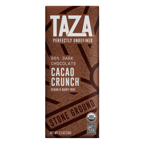 Taza 80% dark Cacao Crunch chocolate bar