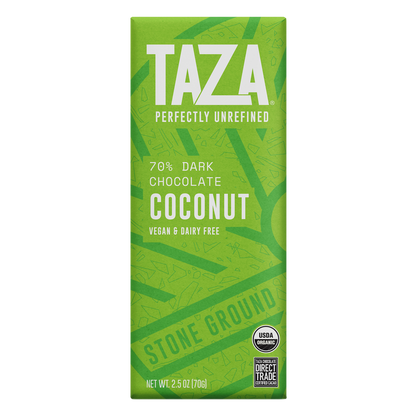 Taza 70% cacao Coconut chocolate bar
