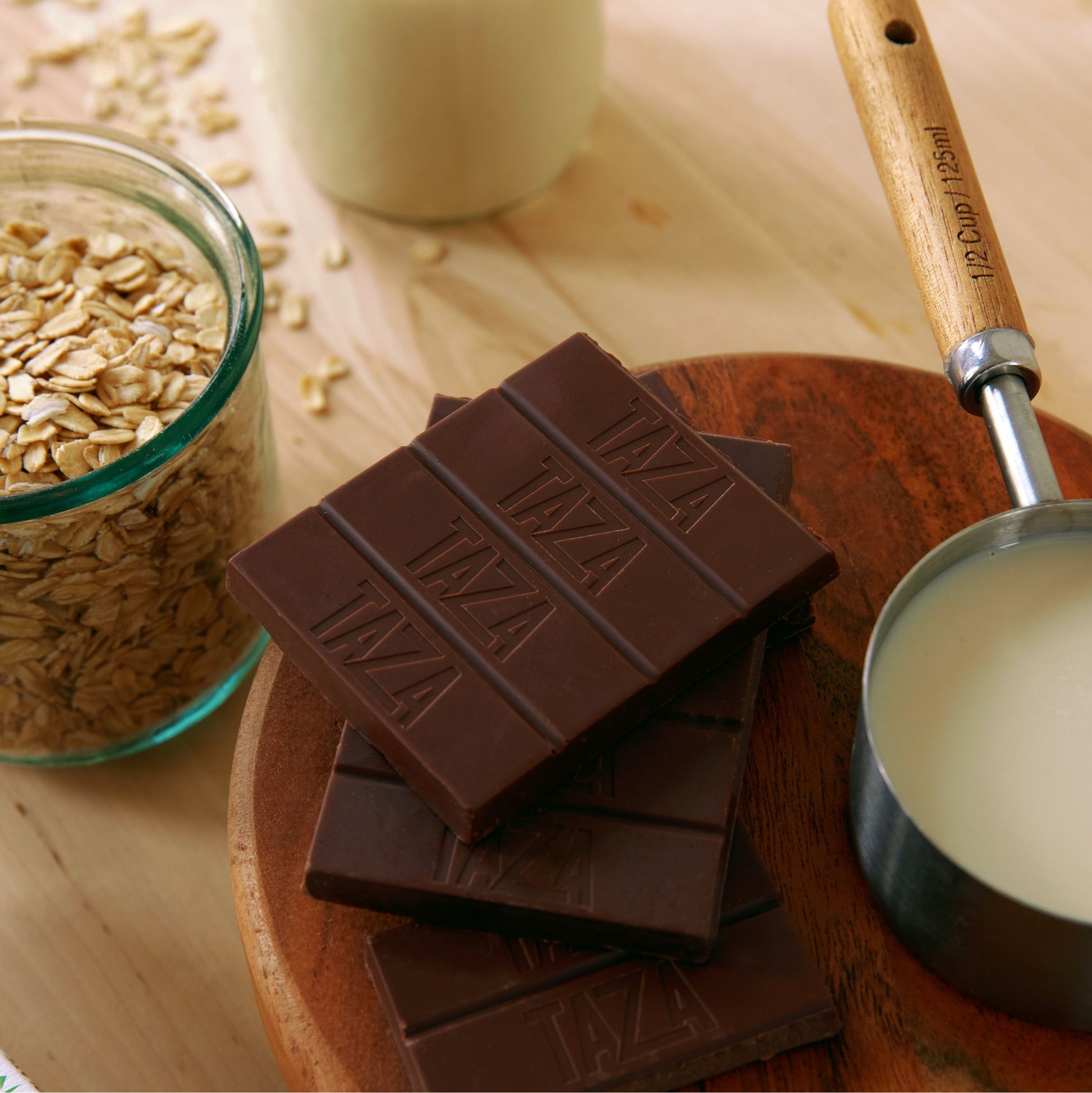 Close up of Oat Milk Chocolate Bar