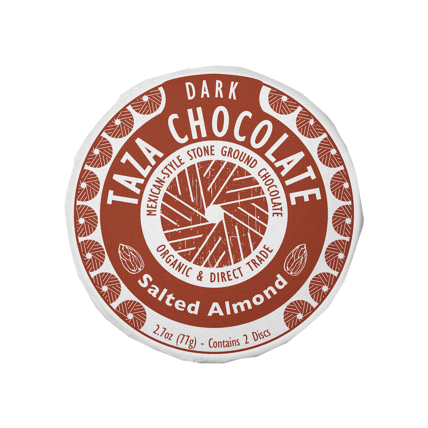 Salted Almond Mexican style chocolate disc