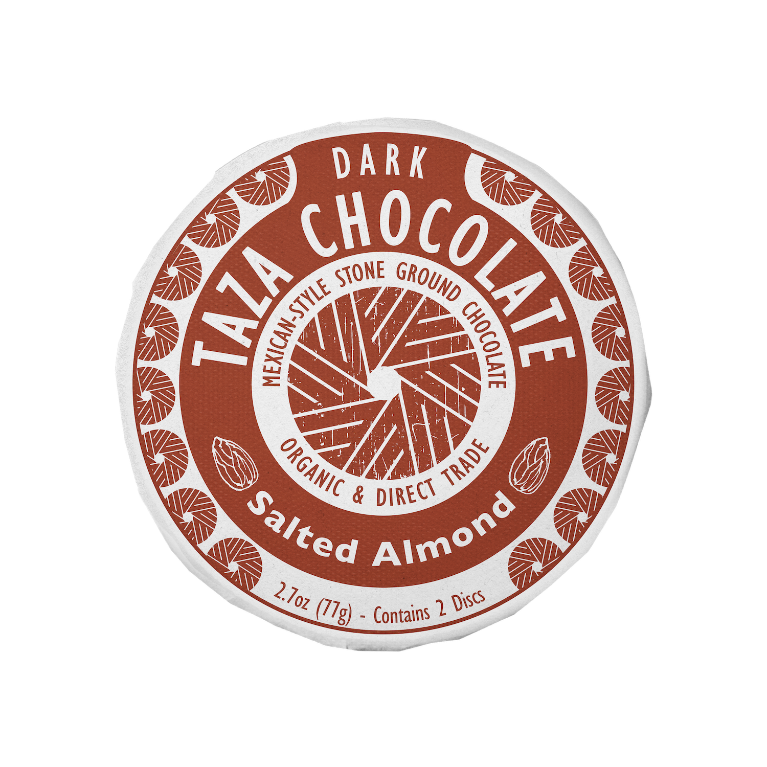 Salted Almond Mexican style chocolate disc
