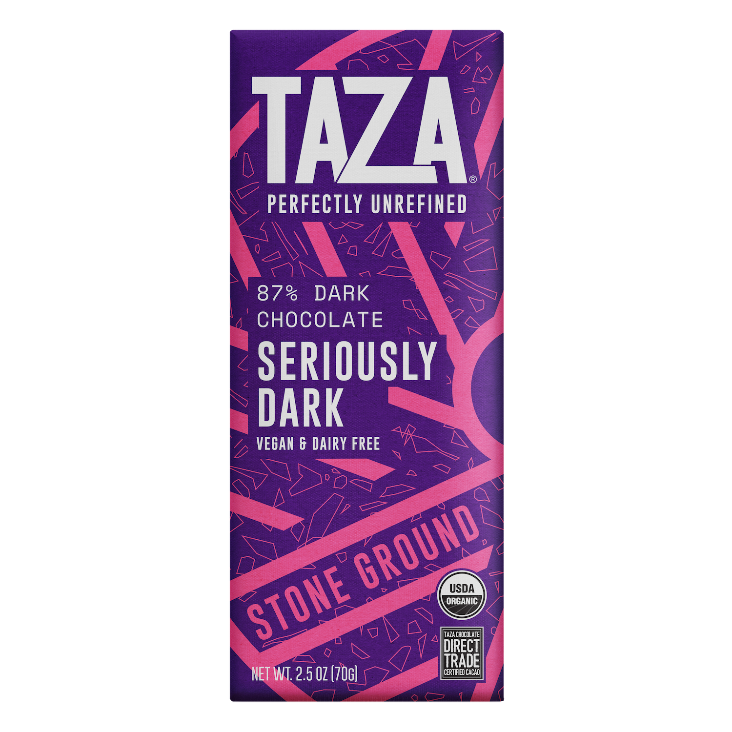 Taza 87% cacao Seriously Dark chocolate bar