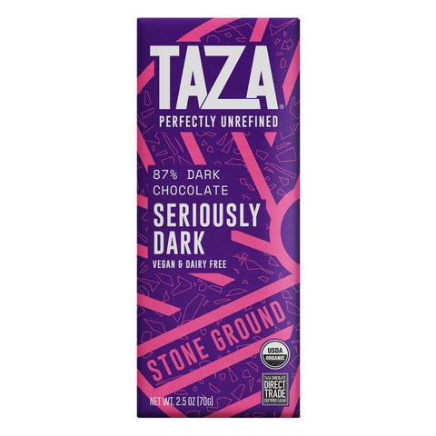 Taza 87% cacao Seriously Dark chocolate bar