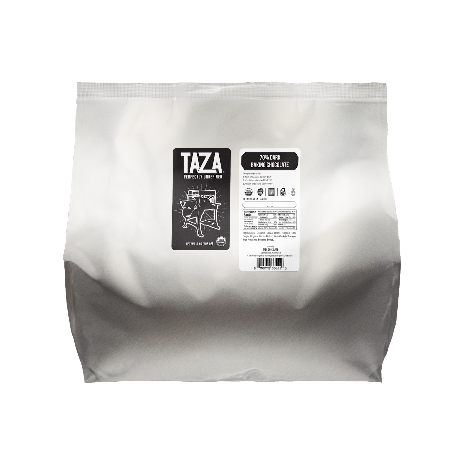 Taza 70% Dark Baking Chocolate