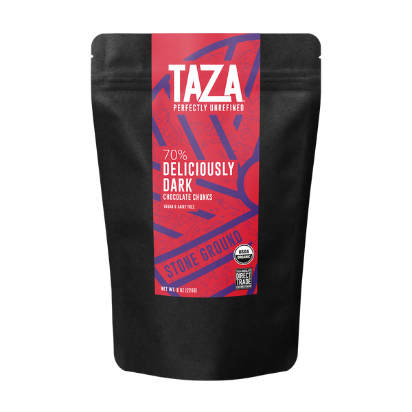 70% Deliciously Dark Chocolate Chunks – Taza Chocolate
