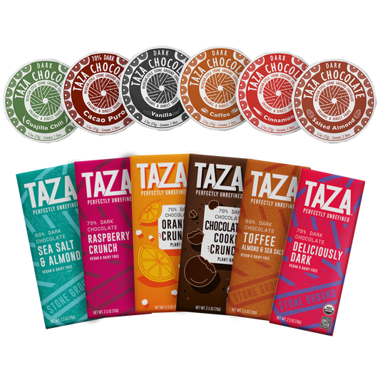 Taza Boldest Flavors Gift Box contents