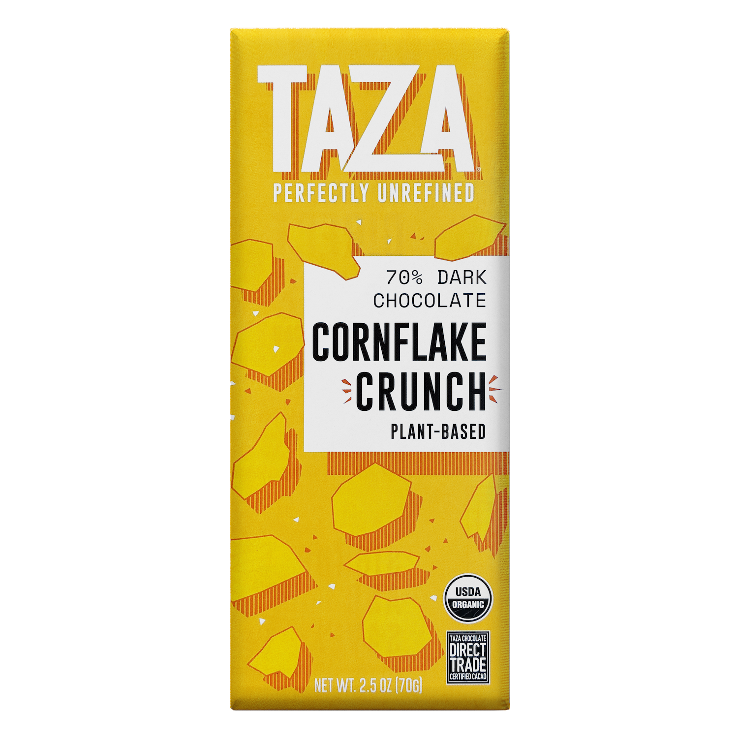 Taza Chocolate 70% dark Cornflake Crunch Bar