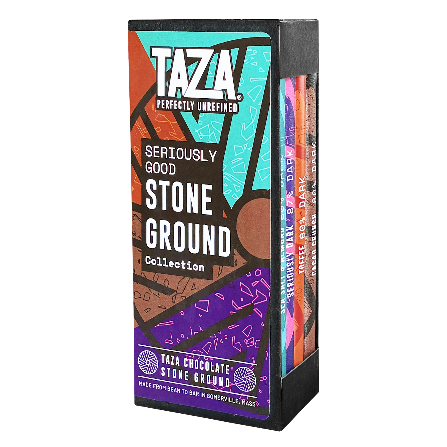 Taza Seriously Good Stone Ground 4-Bar bundle - dark chocolate gift