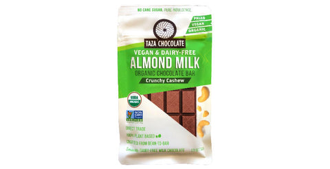Taza dairy-free plant-based Almond Milk Chocolate with cashews