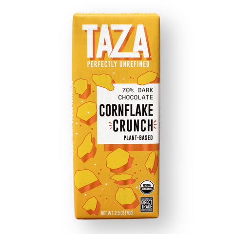 Taza Chocolate 70% dark Cornflake Crunch Bar