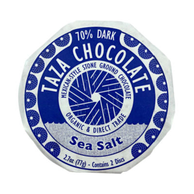 Taza Sea Salt Mexican Style Chocolate Disc
