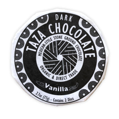 Vanilla Mexican style chocolate disc
