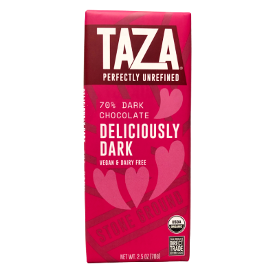 Taza Valentine's Day 70% Deliciously Dark chocolate bar