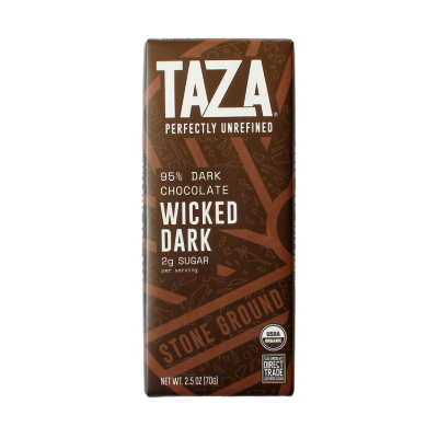 Taza 95% cacao Wicked Dark chocolate bar
